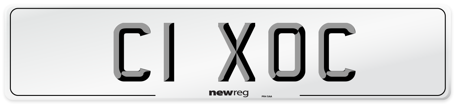 C1 XOC Number Plate from New Reg